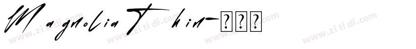 Magnolia Thin字体转换